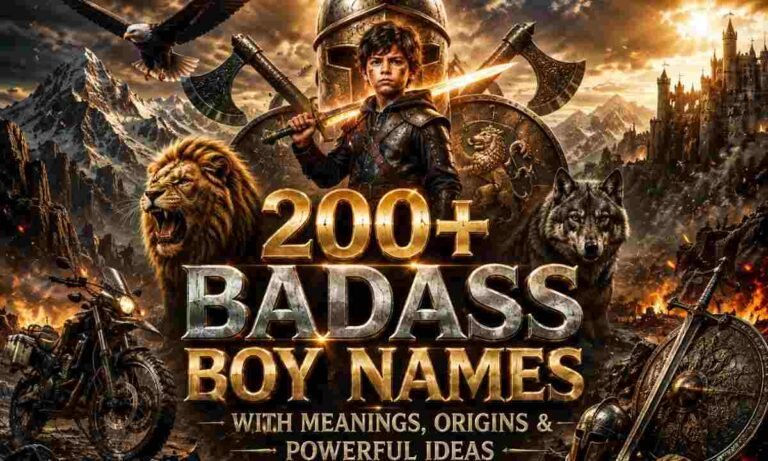 200+ Badass Boy Names With Meanings, Origins & Powerful Ideas