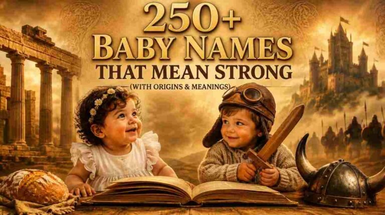 250+ Baby Names That Mean Strong