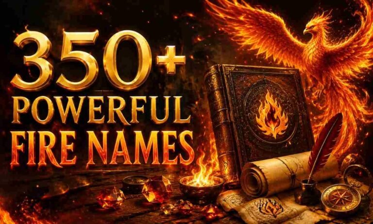 350+ Powerful Fire Names Fiery