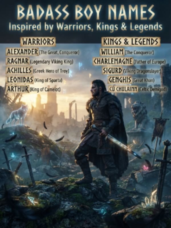 Badass Boy Names Inspired by Warriors, Kings & Legends