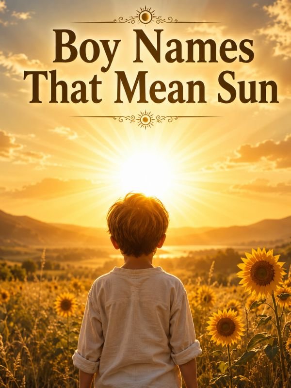 Boy Names That Mean Sun