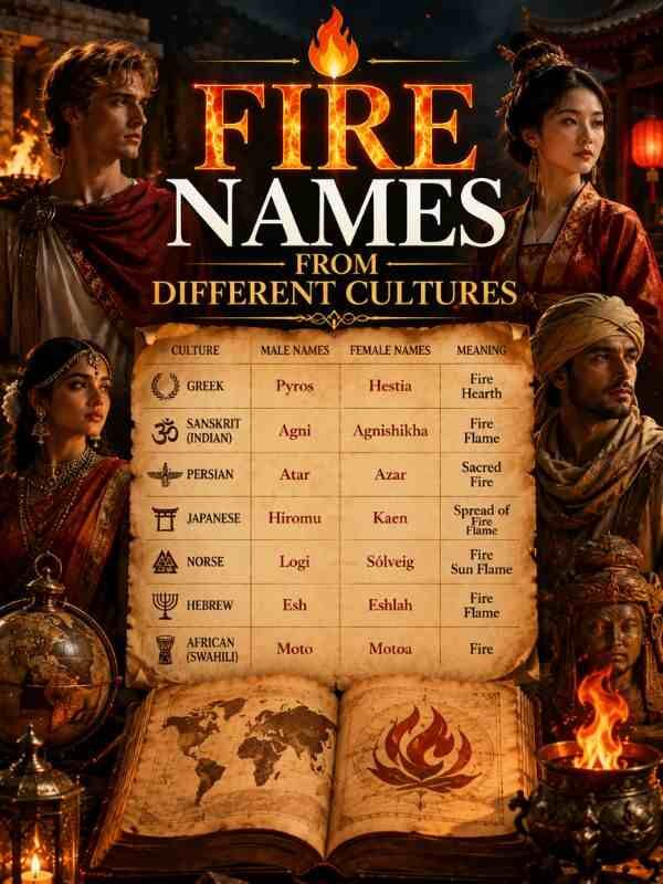 Fire Names From Different Culture