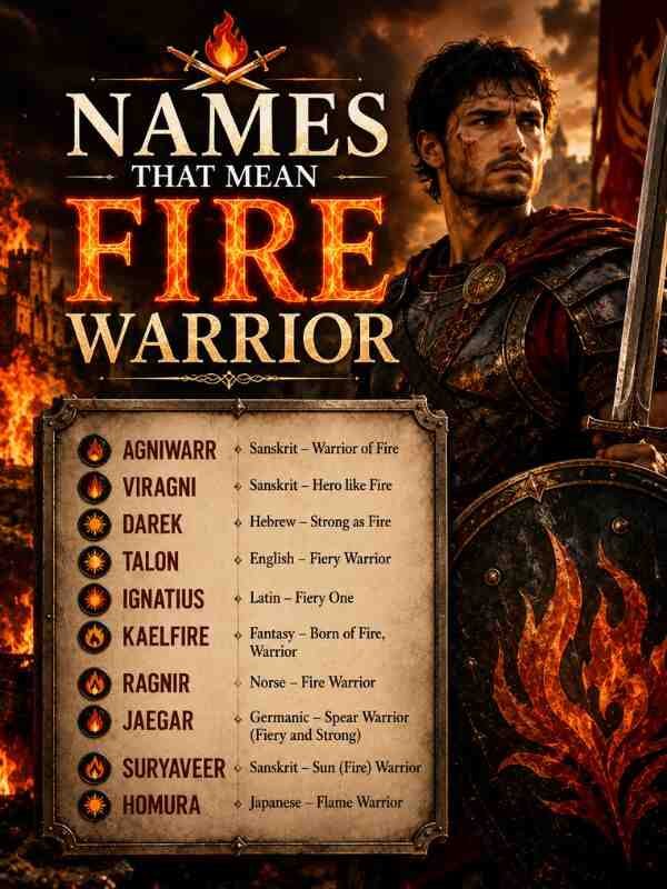 Names That Mean Fire Warrior