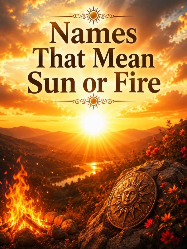 Names That Mean Sun or Fire
