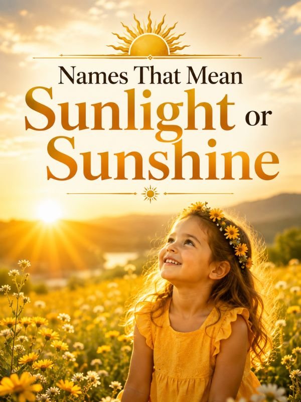 Names That Mean Sunlight or Sunshine