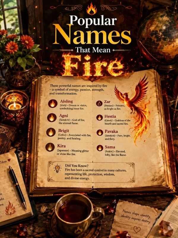 Popular Names That Mean Fire