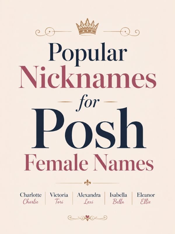 Popular Nicknames for Posh Female Names