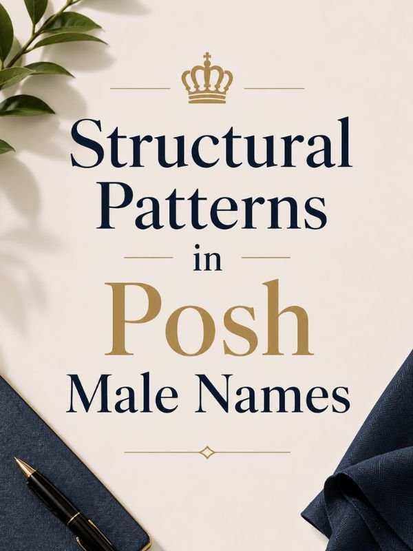 Structural Patterns in Posh Male Names