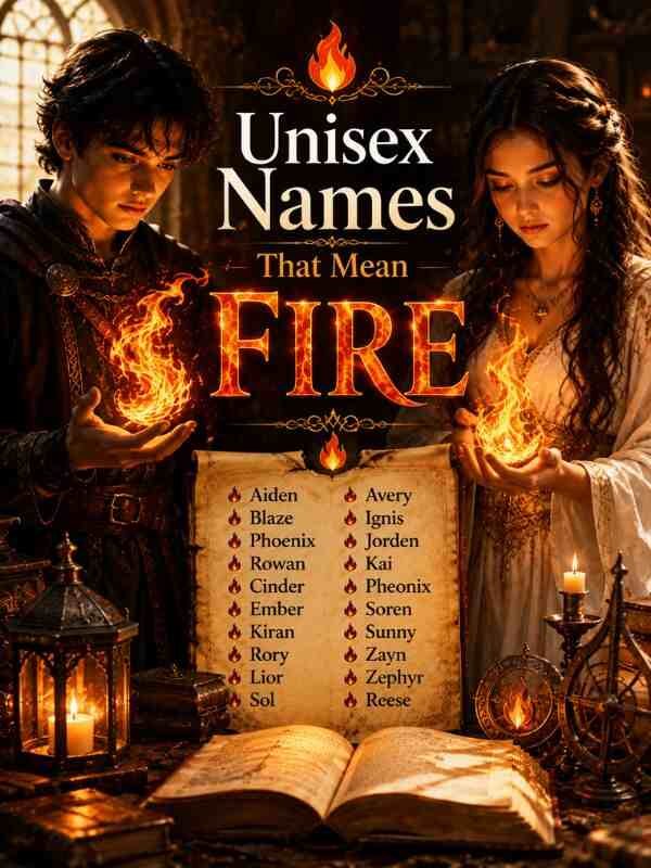 Unisex Names That Mean Fire