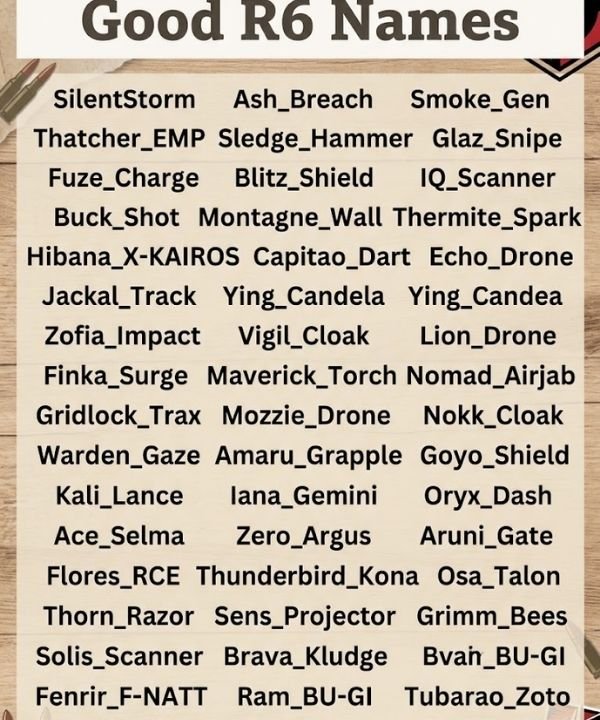 good-r6-names