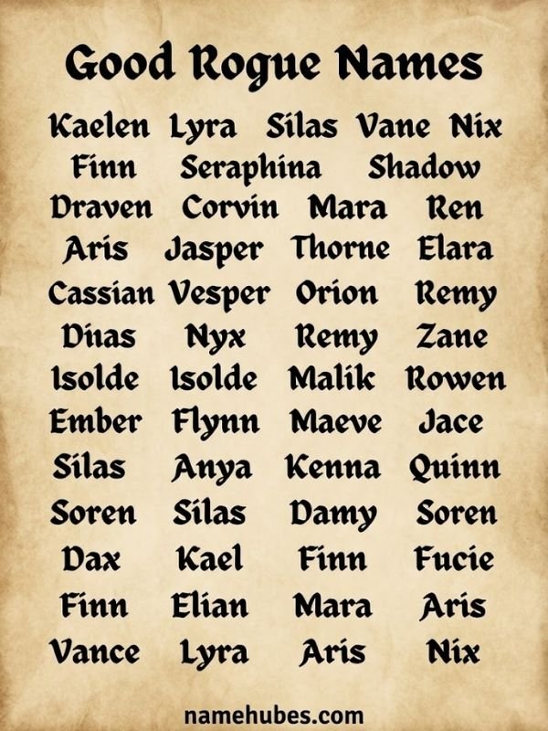 good-rogue-names