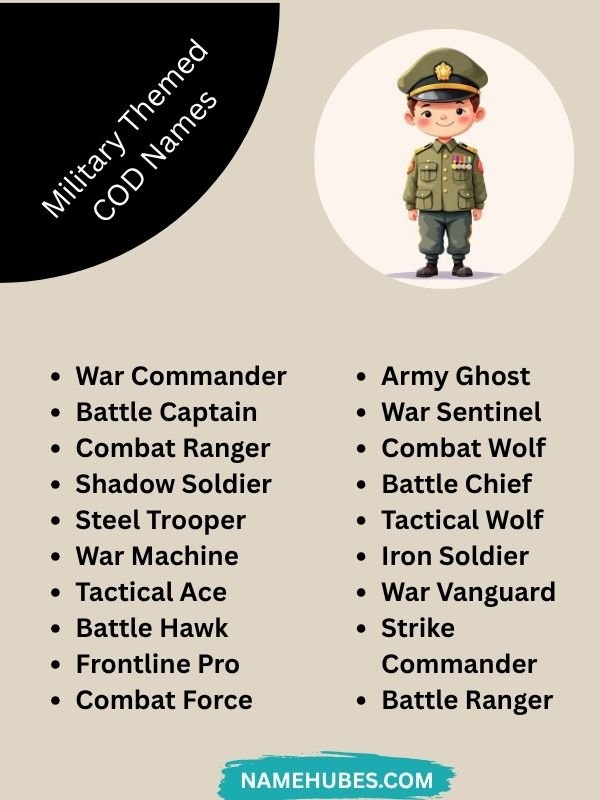 Military Themed COD Names