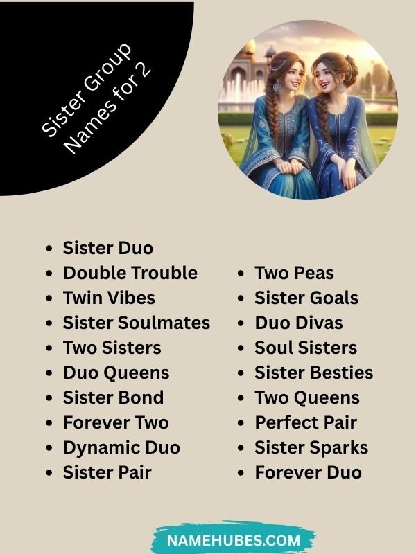 Sister Group Names for 2