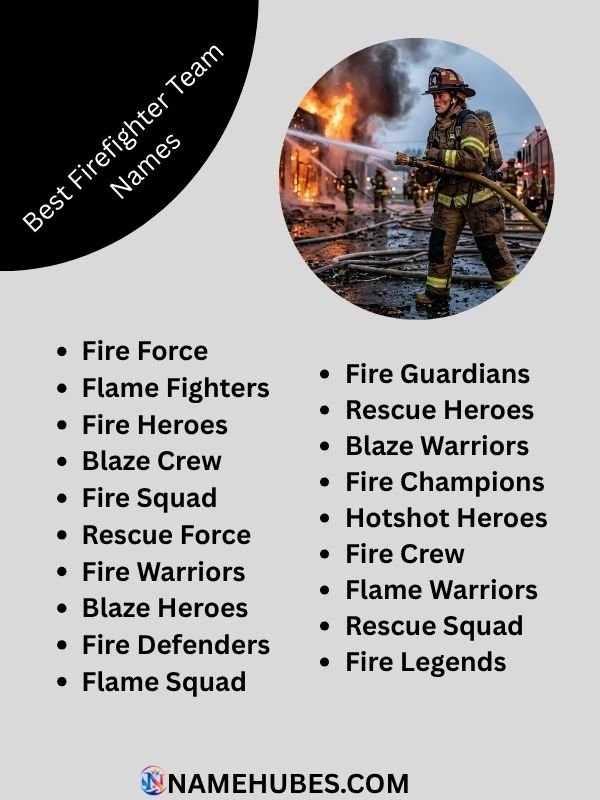 best-firefighter-team-names