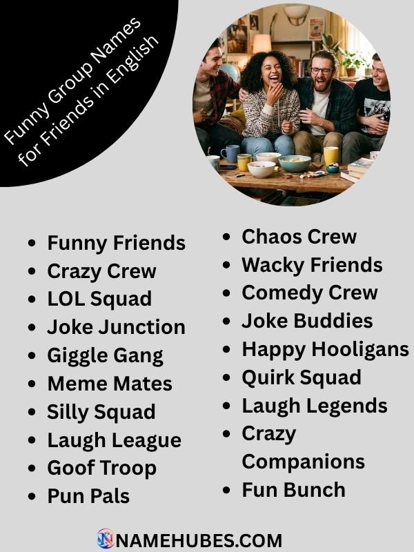 funny-group-names-for-friends-in-english
