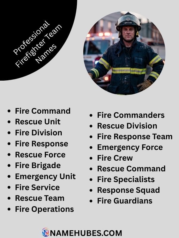 professional-firefighter-team-name