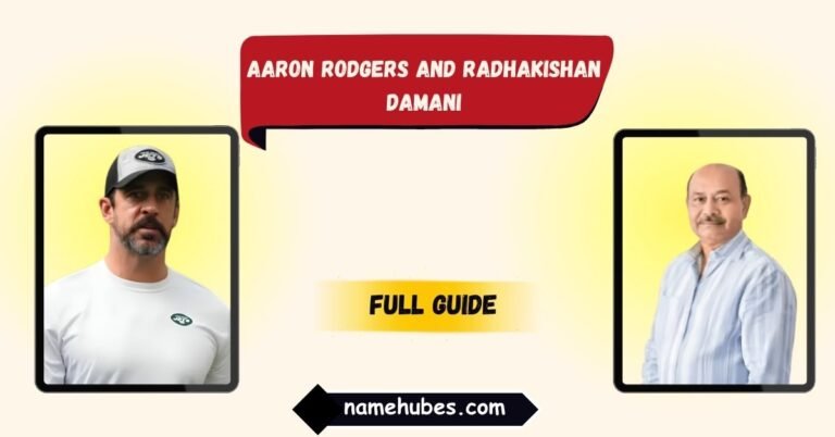 Aaron Rodgers and Radhakishan Damani