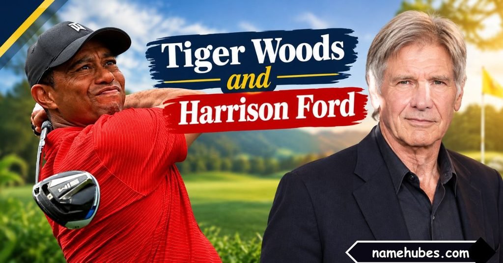 Are Tiger Woods and Harrison Ford Related