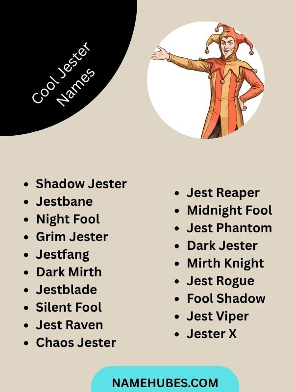 Cool Jester Names