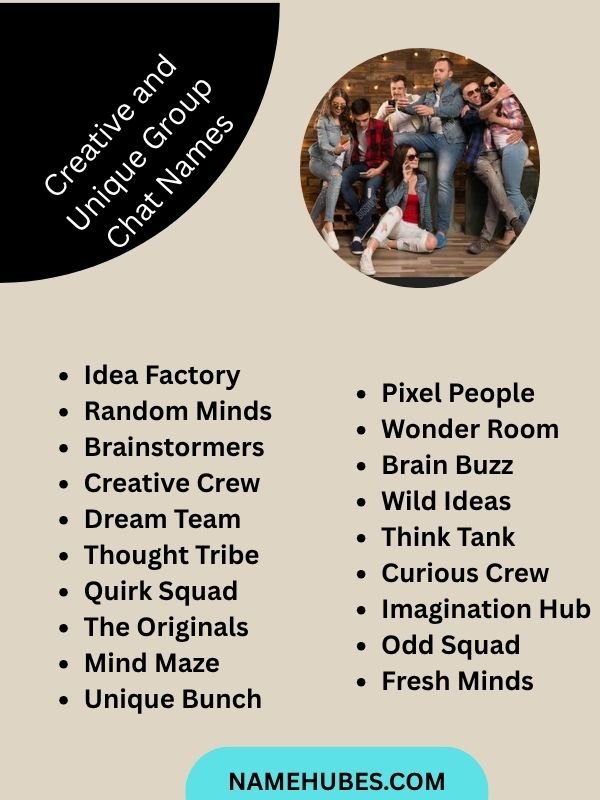 Creative and Unique Group Chat Names