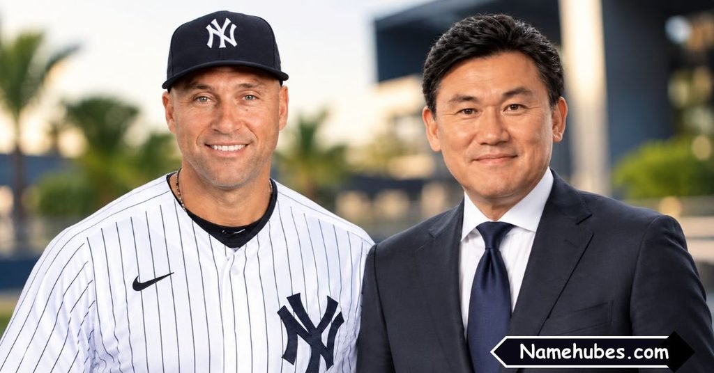 Derek Jeter and Hiroshi Mikitani Business