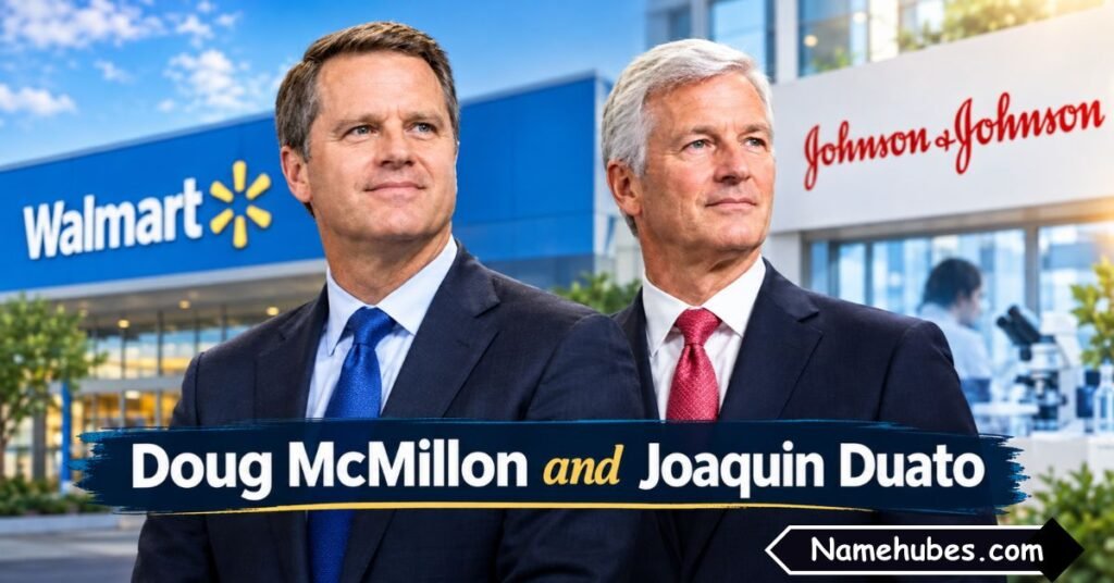 Doug McMillon and Joaquin Duato