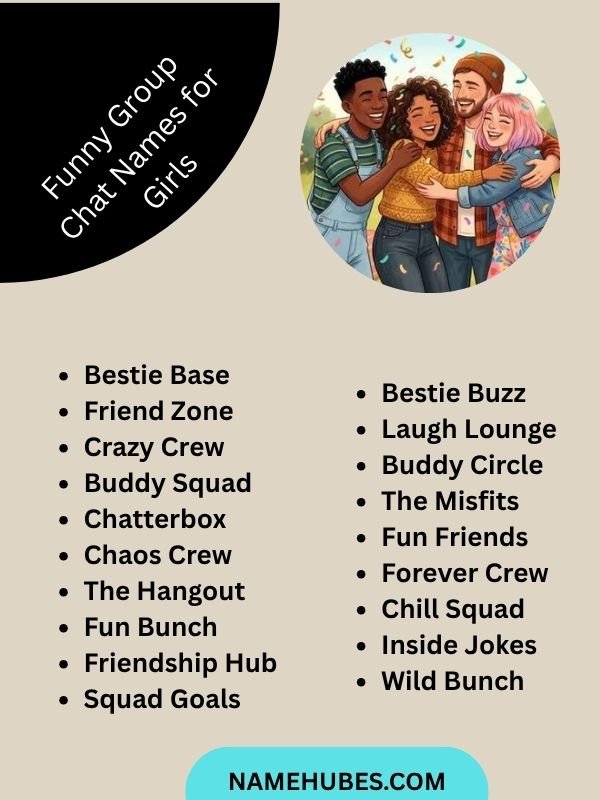 Funny Group Chat Names for Girls