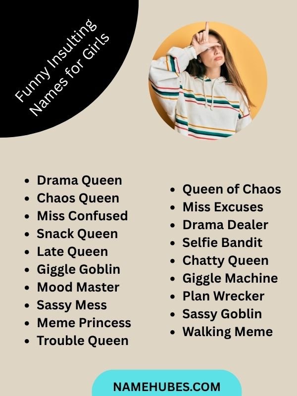 Funny Insulting Names for Girls