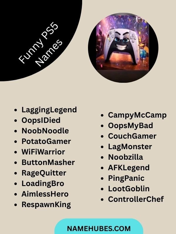 Funny PS5 Names