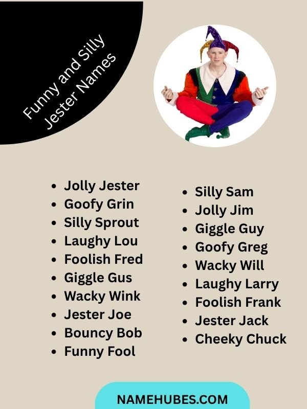 Funny and Silly Jester Names