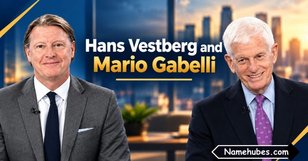 Hans Vestberg and Mario Gabelli