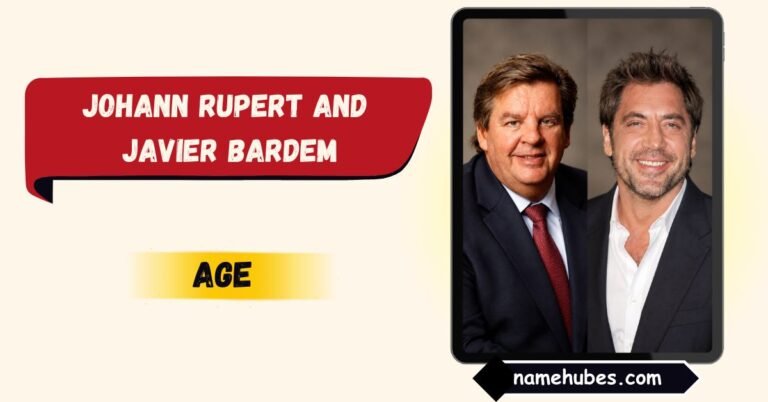 Johann Rupert and Javier Bardem