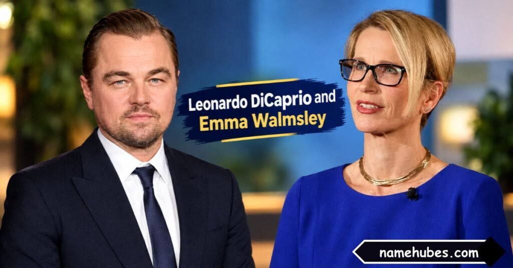 Leonardo DiCaprio and Emma Walmsley