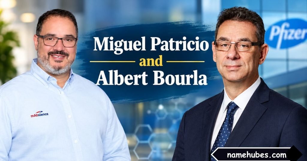 Miguel Patricio and Albert Bourla