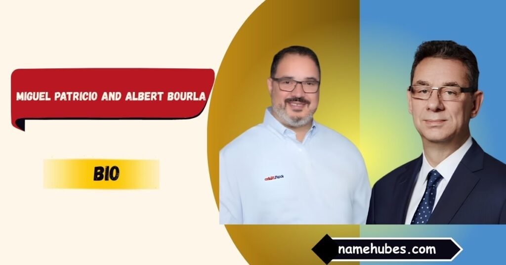 Miguel Patricio and Albert Bourla