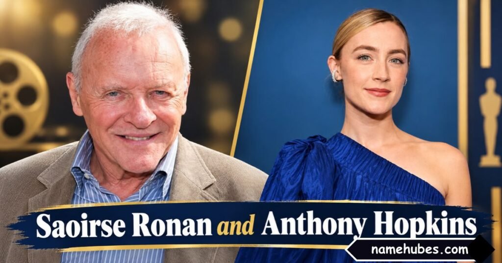 Saoirse Ronan and Anthony Hopkins