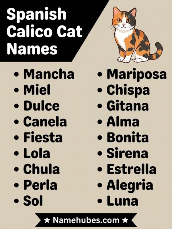 Spanish Calico Cat Names