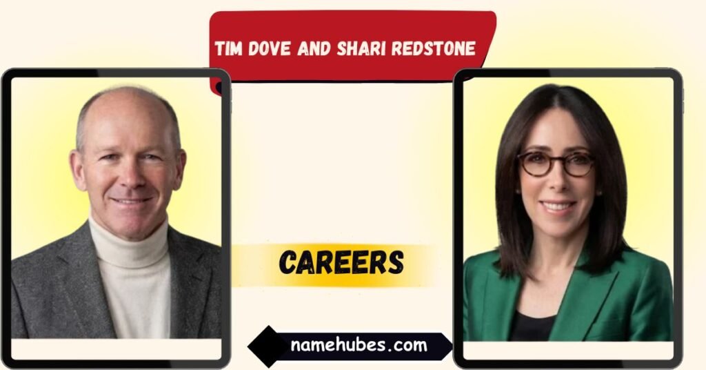 Tim Dove and Shari Redstone